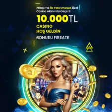 HitBet'te ilk Yatırımınıza özel Casino Alanında Geçerli 10.000TL CASINO HOŞ GELDİN BONUSU FIRSATI!