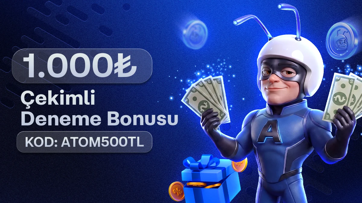 Atombet'te %100 Casino Hoşgeldin Bonusu