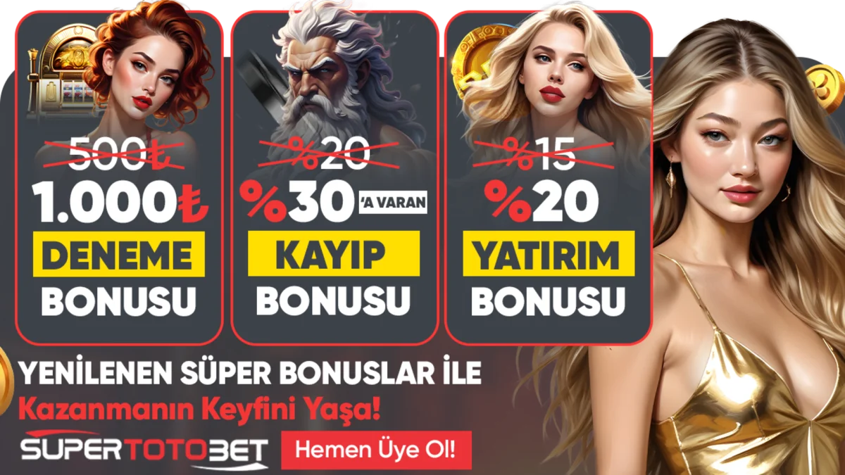Supertotobet'ten Büyük Fırsat: %100 Çevrimsiz Yatırım Bonusu!