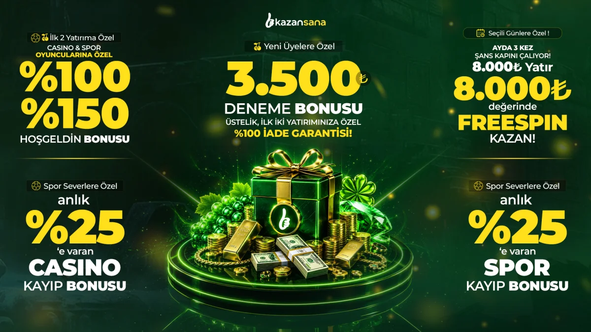 Kazansana'da %25'e varan Casino Kayıp Bonusu