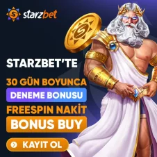 Spinlordu ile Starzbet'e üye ol 30 gün boyunca DENEME BONUSU'ndan faydalan!